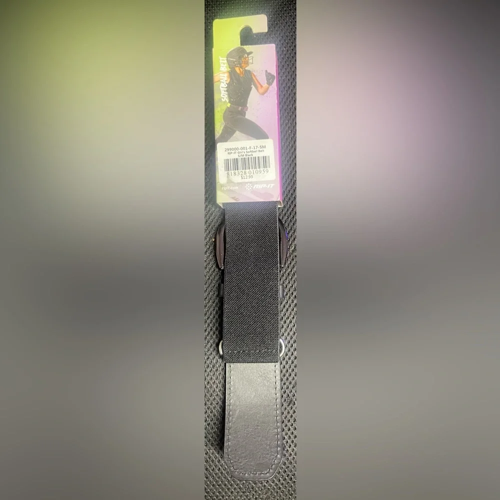 RIP-IT Black Softball Belt